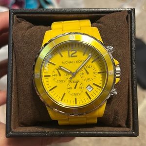 Yellow Michael Kors Watch